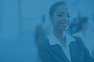 Confident businesswoman and accredited investor