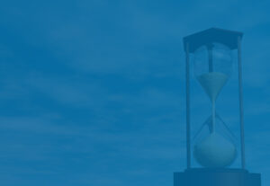 hourglass representing time running out to develop business exit plan