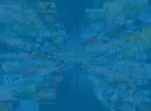 Collage of digital image to represent NFT cryptocurrency concept