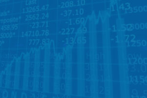 Stock numbers and charts to represent crypto investment market