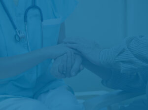 Nurse and patient to represent year-end medical plan strategies for business owners.