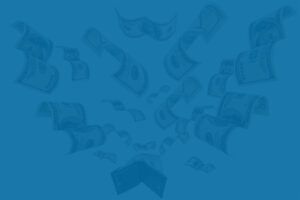 Money flying out of wallet, forces of cash flow concept