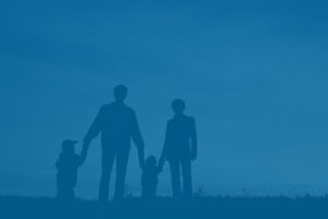 Family silhouette, family tax planning strategies concept