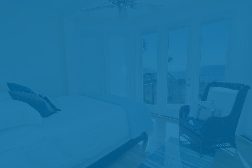 Vacation home bedroom, self-employment tax Airbnb concept