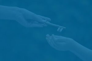 Handing a key over, family loan and AFR concept.