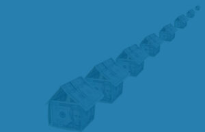 Row of money houses, representing 1031 exchanges