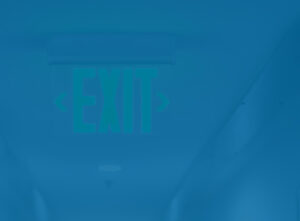 Exit sign, metaphor for exit planning for business owners.